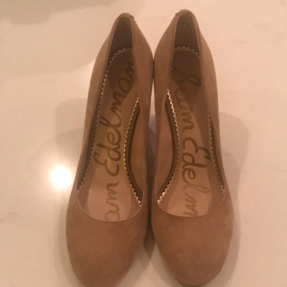 Sam Edelman Shoes - Sam Edelman suade thick heels size 9